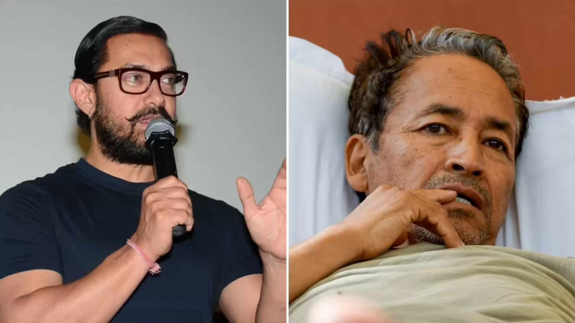 Aamir Khan speaking during a question-and-answer session at the London Indian Film Festival.