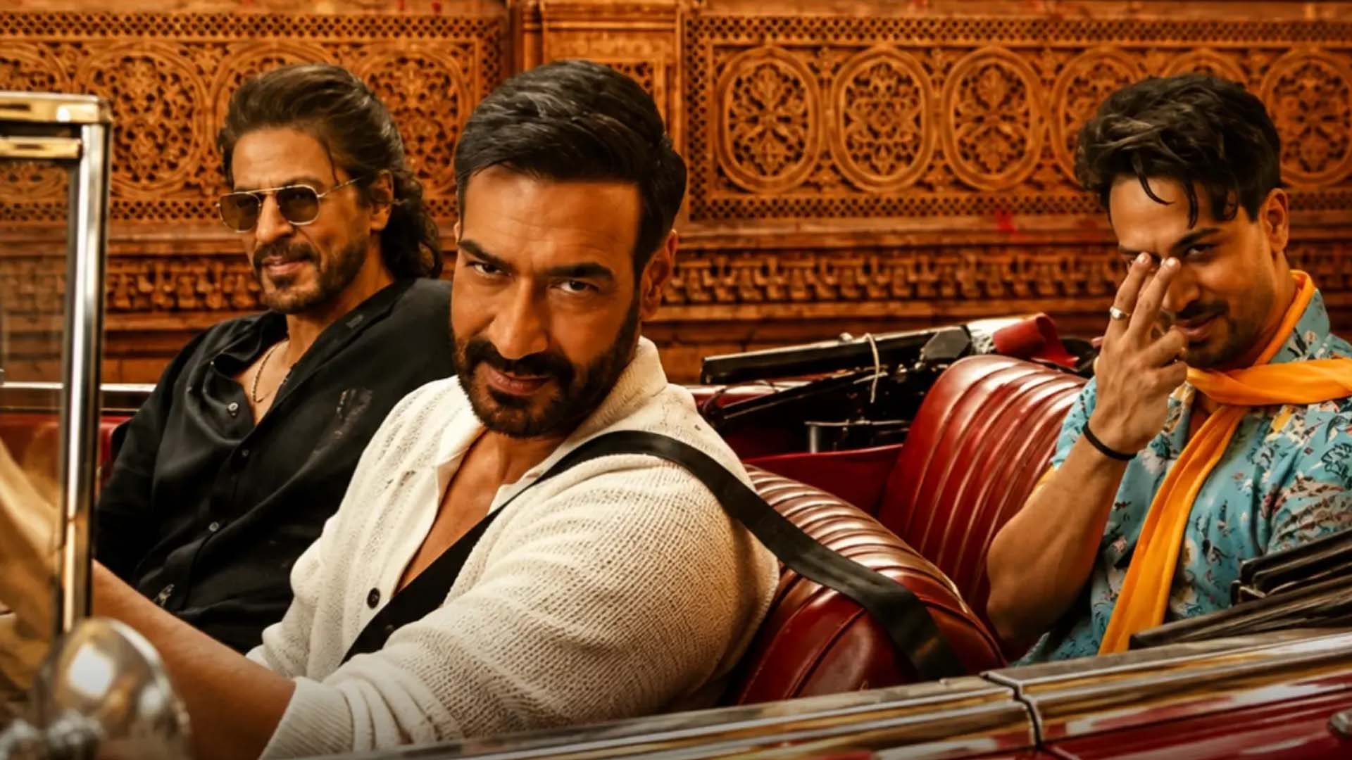 Shah Rukh Khan, Ajay Devgn and Tiger Shroff in the Vimal Elaichi advertisement
