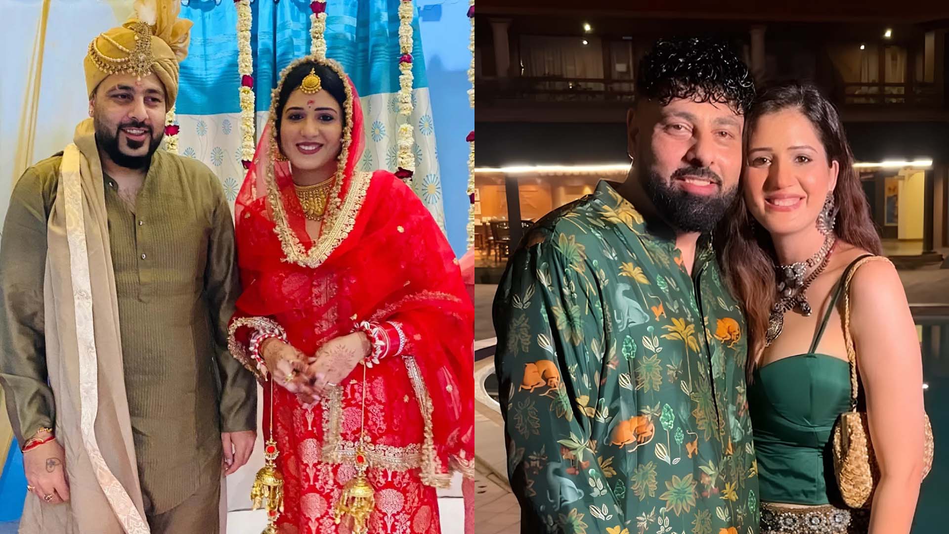 Badshah and Isha Rikhi in marriage ceremoney & a photograph together