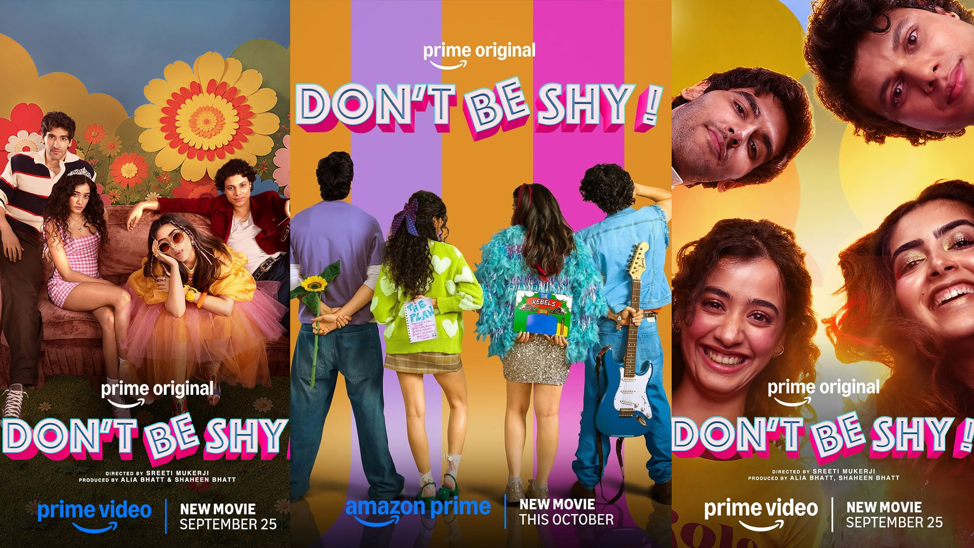 Don’t Be Shy poster featuring Aarushi Bajaj, Ansh Duggal, Bianca Arora and Piyush Khati