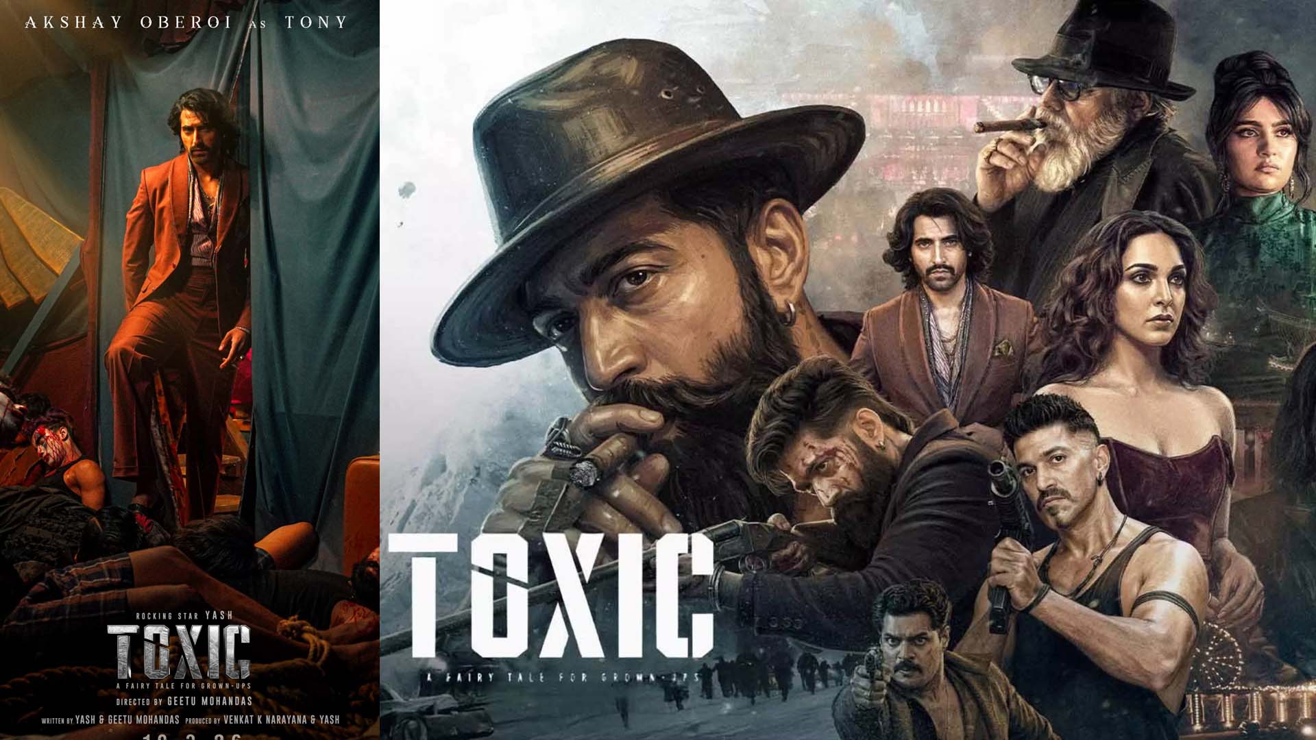 Akshay Oberoi as Tony in Toxic with Yash